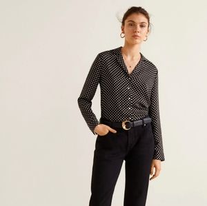 Black button-up shirt